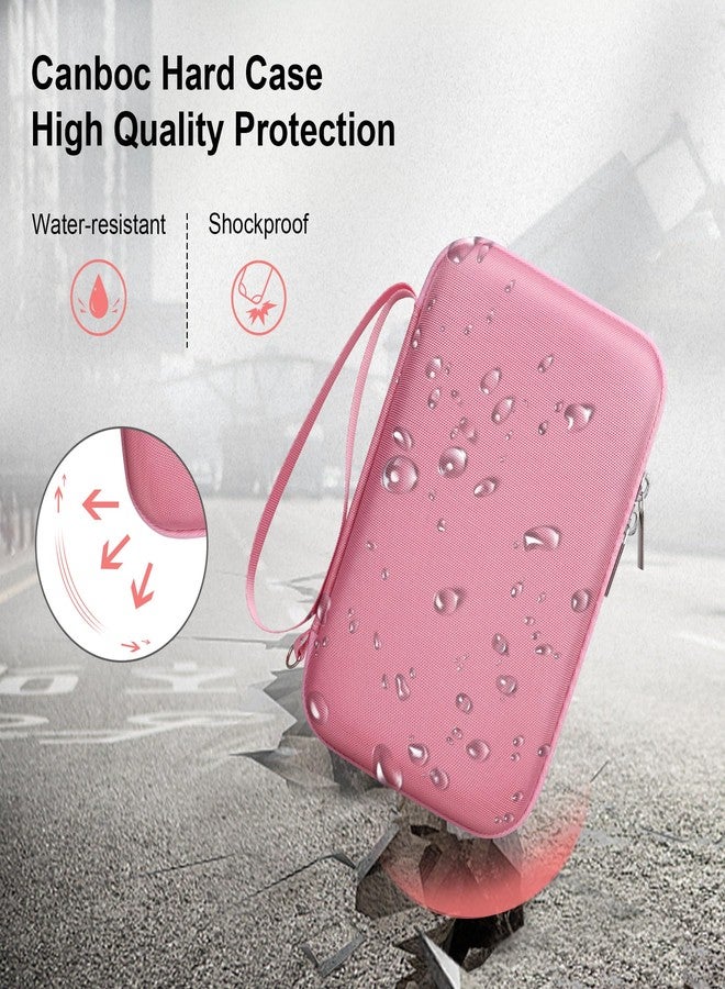 Canboc Carrying Travel Case Compatible with GiiKER Super Slide Puzzle Games, Brain Teaser Puzzle Organizer Storage Bag, Mesh Pocket fit Magnetic Sliding Tiles and Batteries, Pink (Case Only) - Image 4